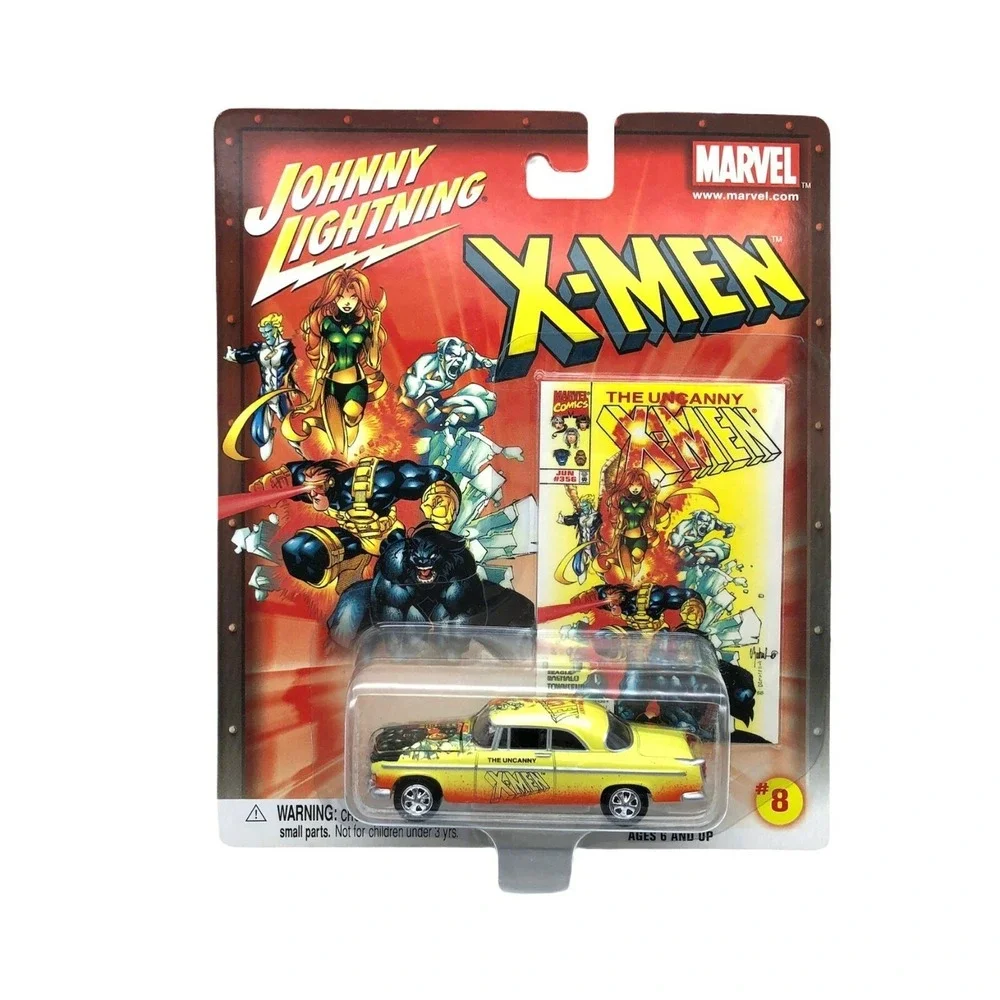 Johnny Lightning X-Men 1955 55 Chrysler C-300 Car Yellow Diecast 1/64 Scale #356